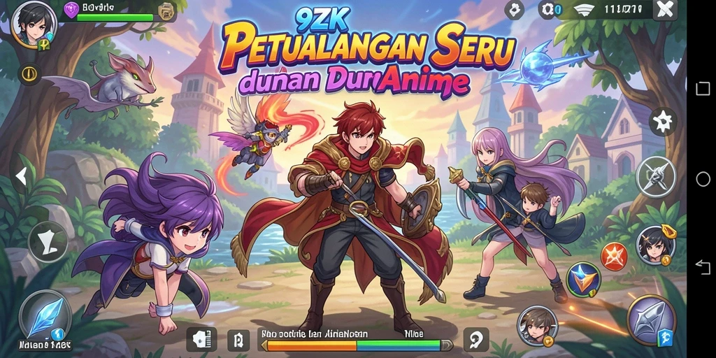 Gameplay seru 9ZK dengan karakter anime yang mengesankan.