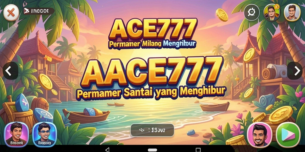 Tampilan gameplay ACE777 yang seru dan menyenangkan.