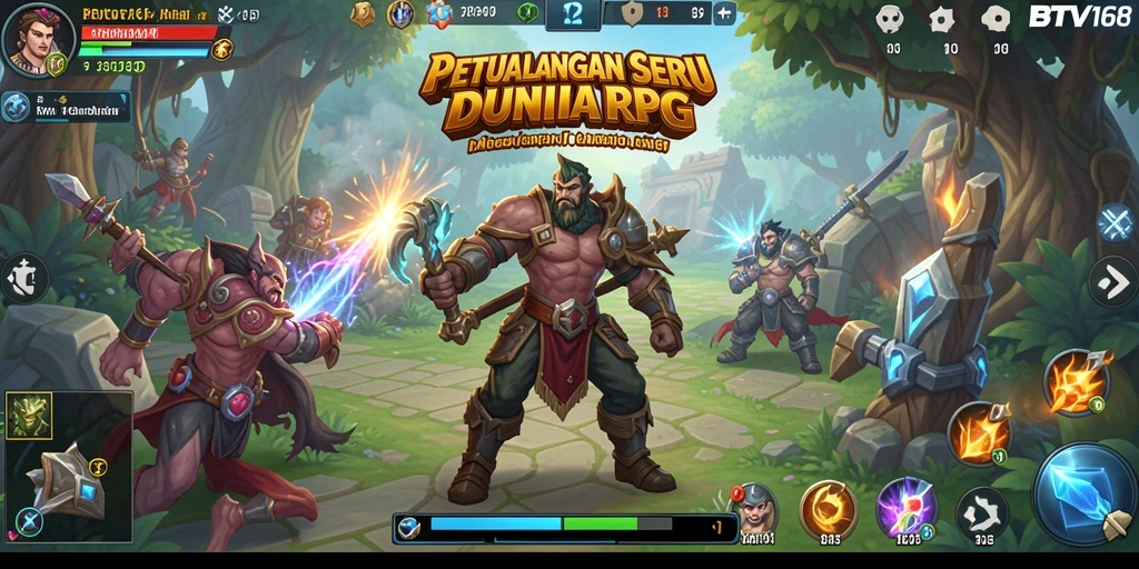 Tampilan gameplay RPG yang seru dan menantang di BTV168.