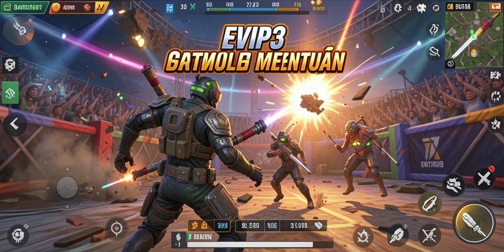 Gameplay menarik dalam pertarungan Battle Royale yang intens.