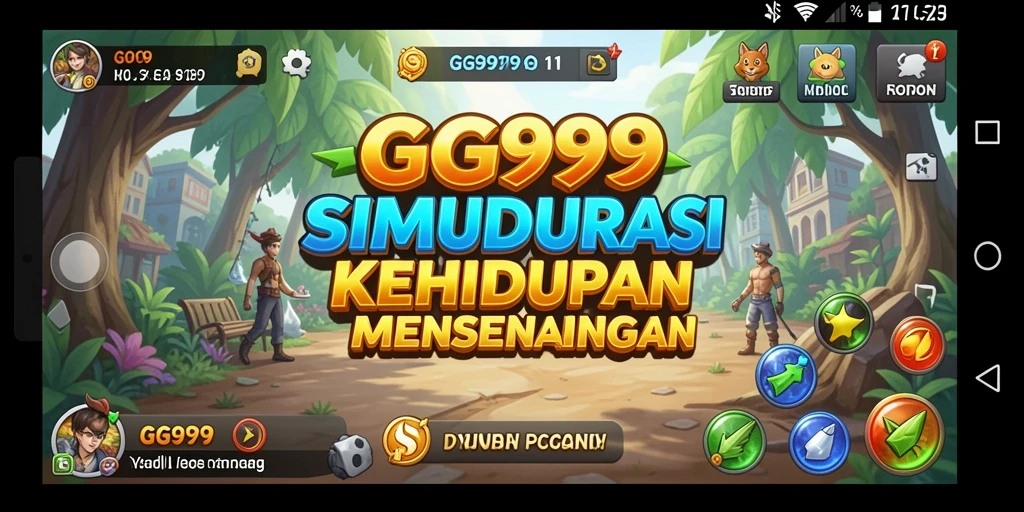 Gameplay GG999 yang menarik dan penuh warna dalam simulasi kehidupan.