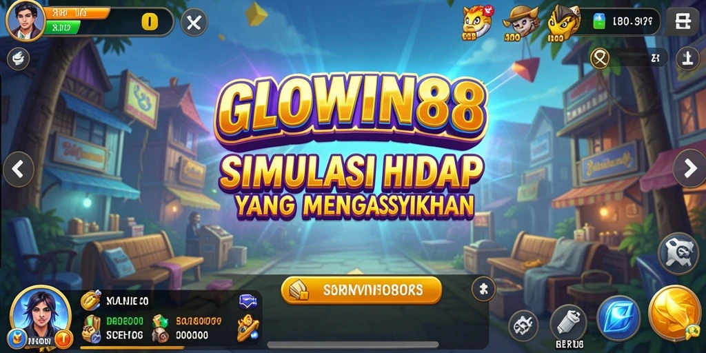 Tampilan gameplay mendebarkan di GLOWIN88 yang menunjukkan interaksi karakter.