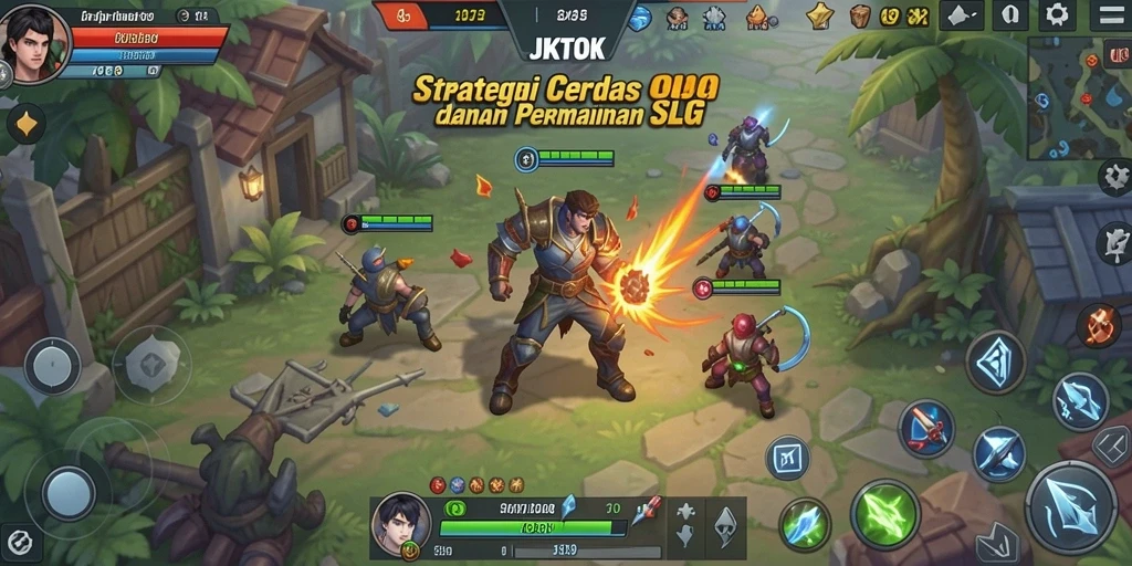 Tampilan gameplay JKTOK yang menegangkan dan strategis.