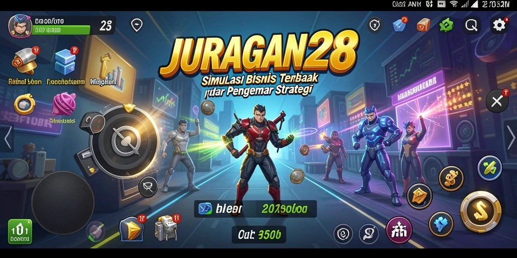 Tampilan utama gameplay JURAGAN28 dengan grafik yang memikat.