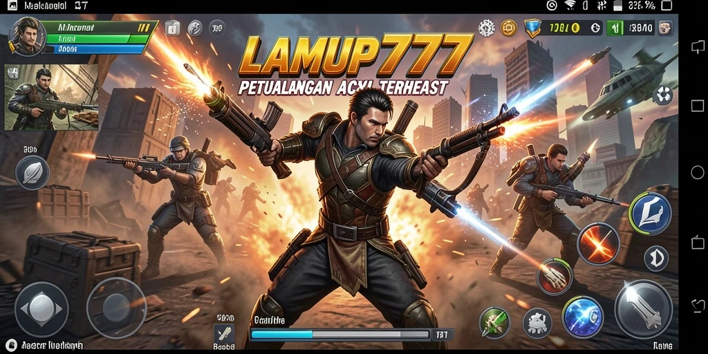 Tampilan gameplay action yang seru dan mendebarkan di LAMPU777.