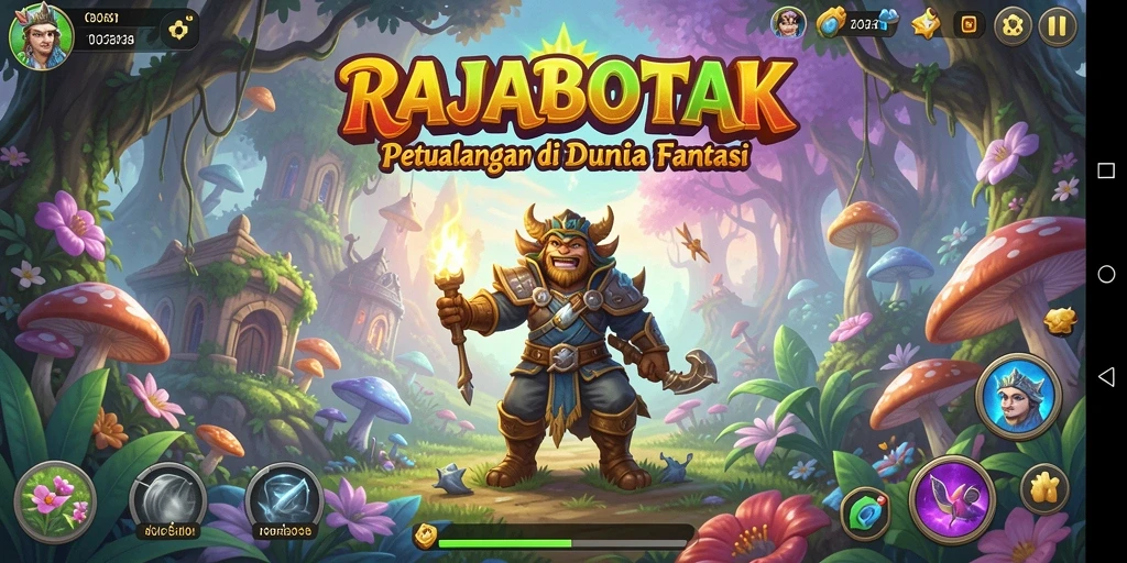 Tangkapan layar gameplay RAJABOTAK yang menunjukkan aksi petualangan seru.