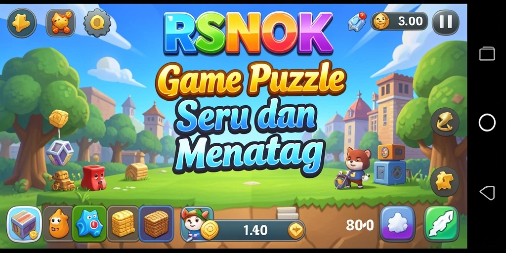 Tangkapan layar gameplay RSNOK yang menampilkan teka-teki yang menantang.